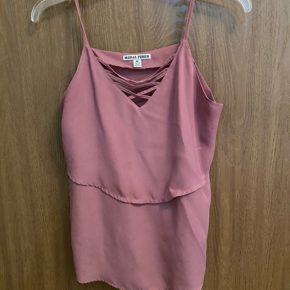 Blush tank top